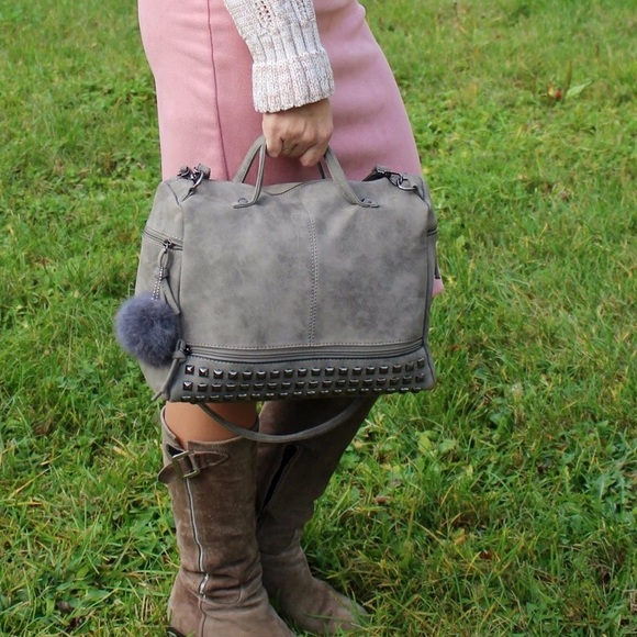 TSH Handbags - "Lets Get Stuck Together" (Grey)